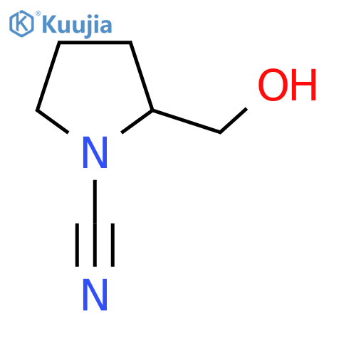 2-(Hydroxymethyl)pyrrolidine-1-carbonitrile structure