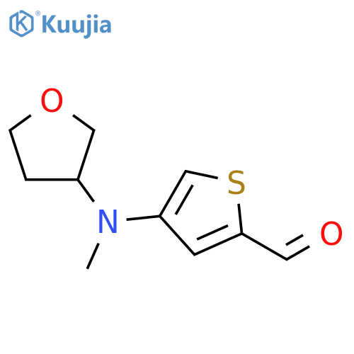 2-Thiophenecarboxaldehyde, 4-[methyl(tetrahydro-3-furanyl)amino]- structure