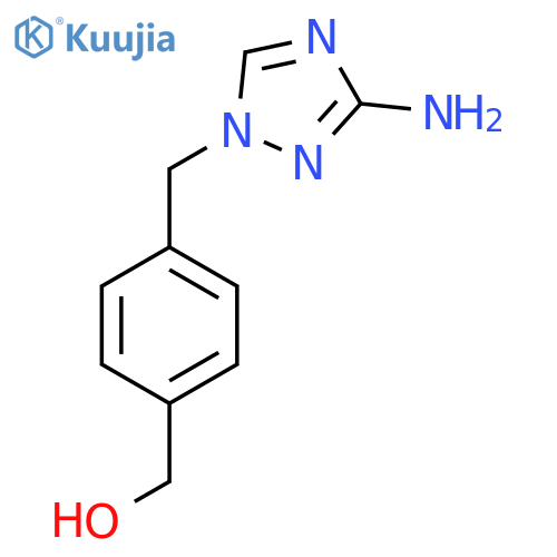 {4-(3-amino-1H-1,2,4-triazol-1-yl)methylphenyl}methanol structure