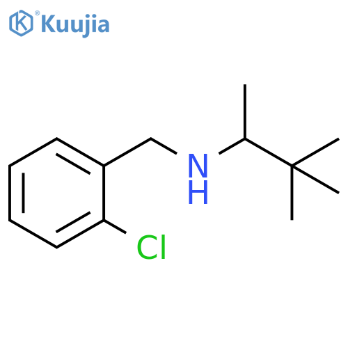 [(2-chlorophenyl)methyl](3,3-dimethylbutan-2-yl)amine structure