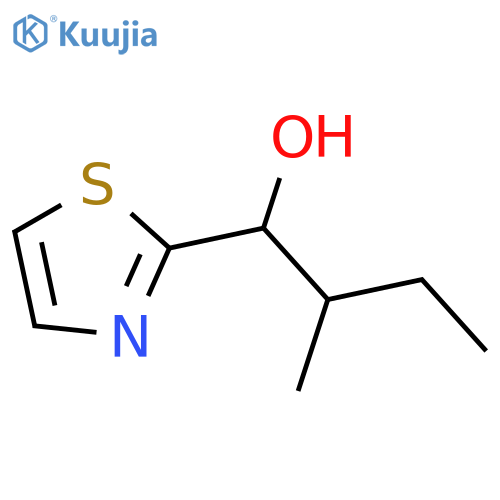 2-Methyl-1-(1,3-thiazol-2-yl)butan-1-ol structure