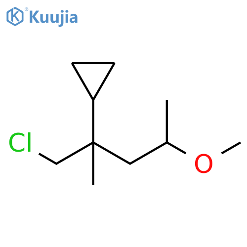 Cyclopropane, [1-(chloromethyl)-3-methoxy-1-methylbutyl]- structure