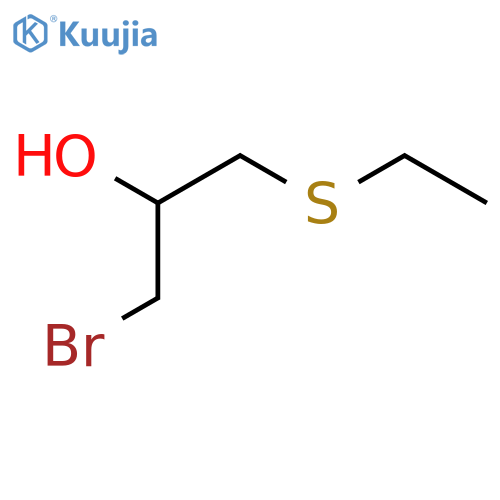 1-bromo-3-(ethylsulfanyl)propan-2-ol structure