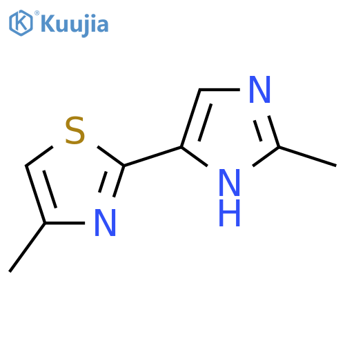 4-Methyl-2-(2-methyl-1H-imidazol-4-yl)-1,3-thiazole structure