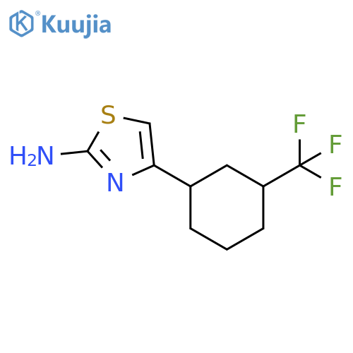 4-3-(trifluoromethyl)cyclohexyl-1,3-thiazol-2-amine structure