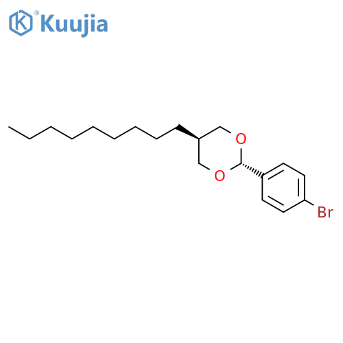 1,3-Dioxane, 2-(4-bromophenyl)-5-nonyl-, trans- structure