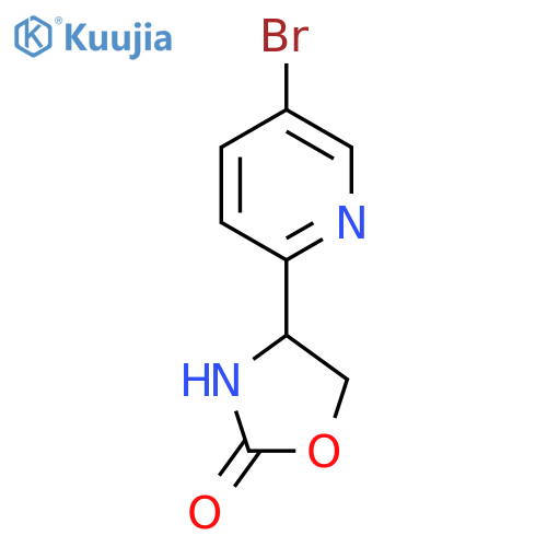 4-(5-bromopyridin-2-yl)-1,3-oxazolidin-2-one structure