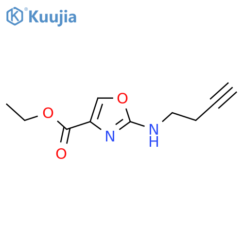 ethyl 2-(but-3-yn-1-yl)amino-1,3-oxazole-4-carboxylate structure