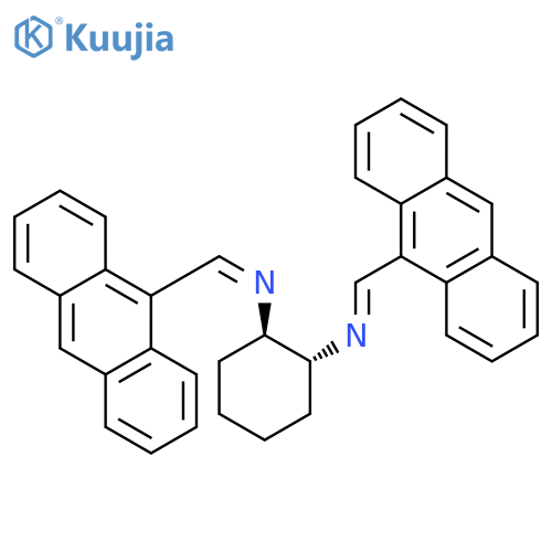 1,2-Cyclohexanediamine, N,N'-bis(9-anthracenylmethylene)-, (1R,2R)- structure