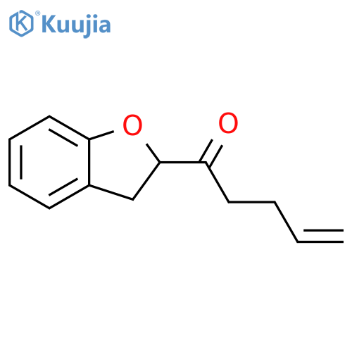 1-(2,3-dihydrobenzofuran-2-yl)pent-4-en-1-one structure