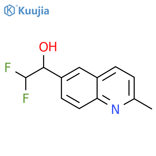 2,2-difluoro-1-(2-methylquinolin-6-yl)ethan-1-ol structure