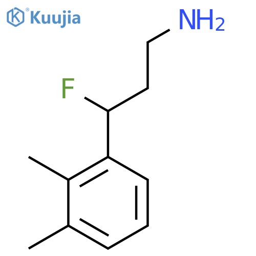 3-(2,3-dimethylphenyl)-3-fluoropropan-1-amine structure