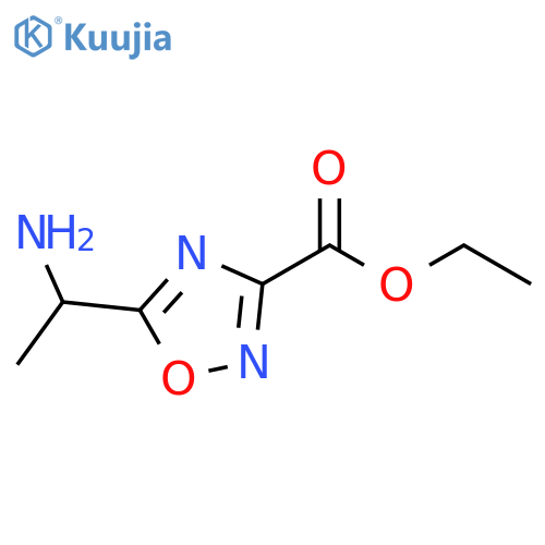 ethyl 5-(1-aminoethyl)-1,2,4-oxadiazole-3-carboxylate structure