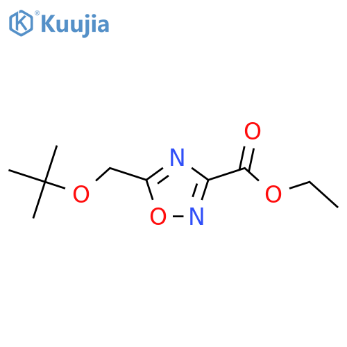 ethyl 5-(tert-butoxy)methyl-1,2,4-oxadiazole-3-carboxylate structure