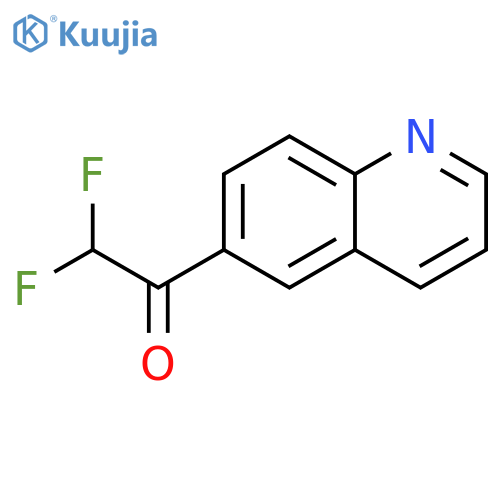 2,2-difluoro-1-(quinolin-6-yl)ethan-1-one structure
