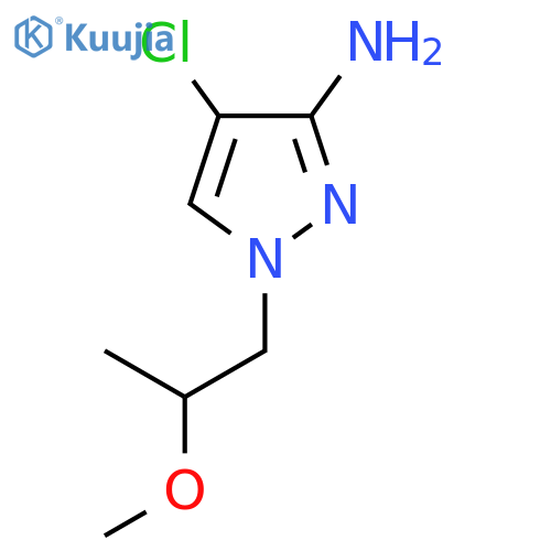4-Chloro-1-(2-methoxypropyl)-1h-pyrazol-3-amine structure