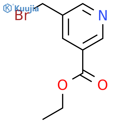 Ethyl 5-(bromomethyl)nicotinate structure
