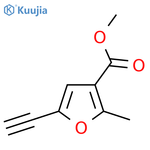 methyl 5-ethynyl-2-methylfuran-3-carboxylate structure