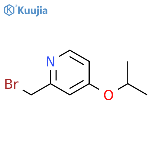 2-(bromomethyl)-4-(propan-2-yloxy)pyridine structure