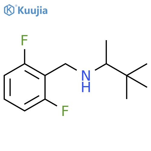 [(2,6-difluorophenyl)methyl](3,3-dimethylbutan-2-yl)amine structure