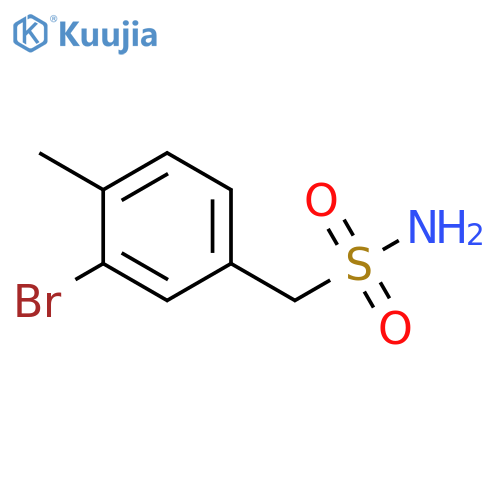 (3-bromo-4-methylphenyl)methanesulfonamide structure