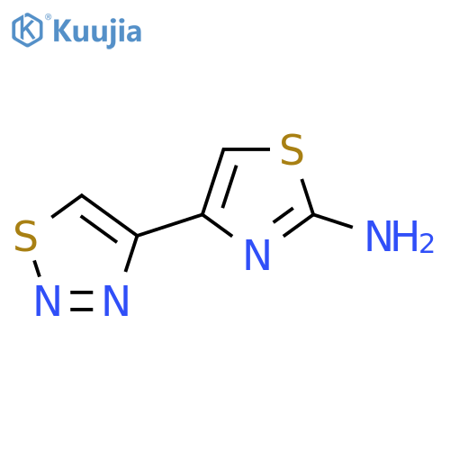 4-(1,2,3-thiadiazol-4-yl)-1,3-thiazol-2-amine structure