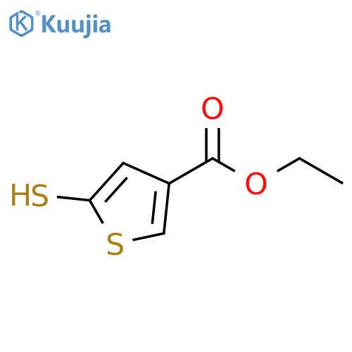 Ethyl 5-sulfanylthiophene-3-carboxylate structure