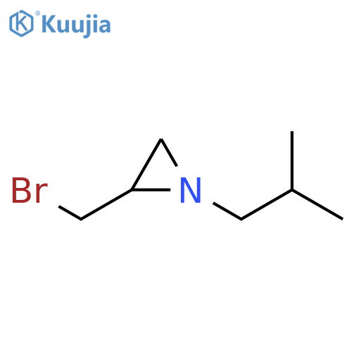 2-(bromomethyl)-1-(2-methylpropyl)aziridine structure