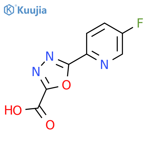 5-(5-Fluoropyridin-2-yl)-1,3,4-oxadiazole-2-carboxylic acid structure