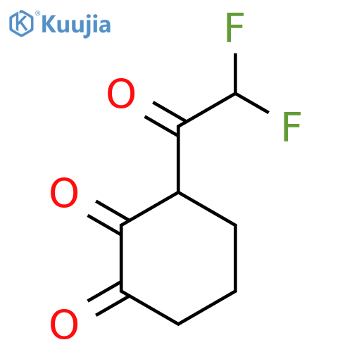 3-(2,2-Difluoroacetyl)cyclohexane-1,2-dione structure