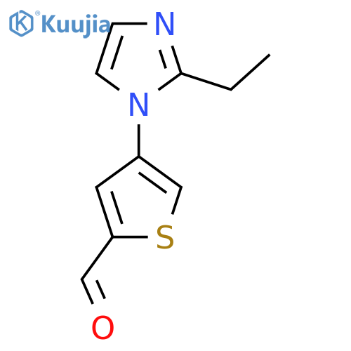 4-(2-ethyl-1H-imidazol-1-yl)thiophene-2-carbaldehyde structure