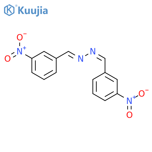 Benzaldehyde, 3-nitro-,2-[(3-nitrophenyl)methylene]hydrazone structure