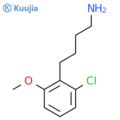 4-(2-chloro-6-methoxyphenyl)butan-1-amine structure