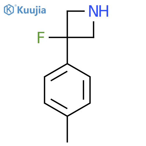 3-fluoro-3-(4-methylphenyl)azetidine structure