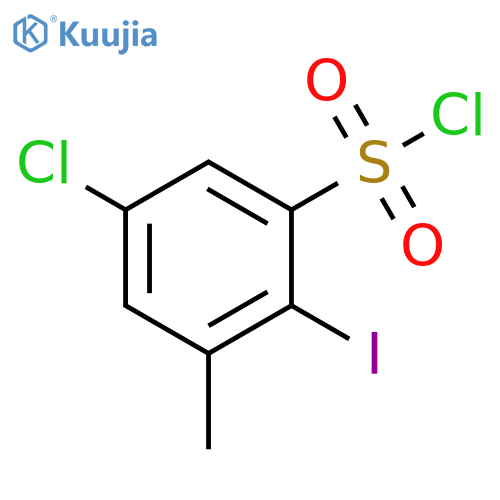 5-CHLORO-2-IODO-3-METHYLBENZENE-1-SULFONYL CHLORIDE structure
