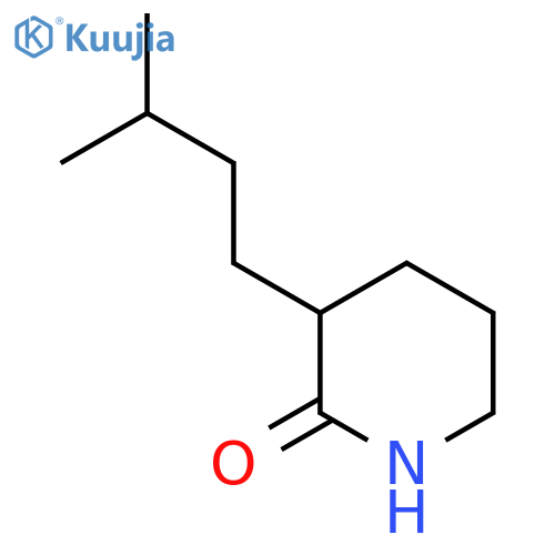 3-(3-Methylbutyl)piperidin-2-one structure