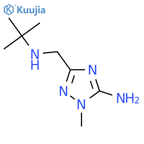 3-(tert-butylamino)methyl-1-methyl-1H-1,2,4-triazol-5-amine structure