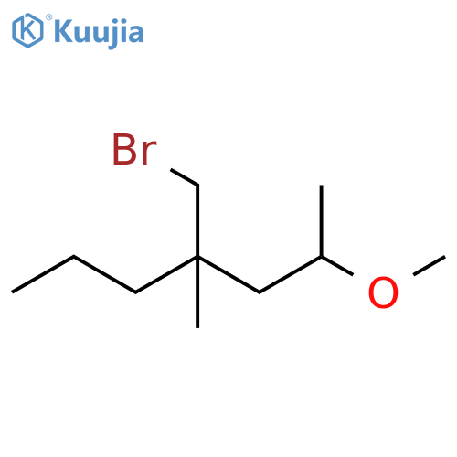 Heptane, 4-(bromomethyl)-2-methoxy-4-methyl- structure