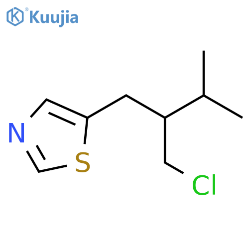 Thiazole, 5-[2-(chloromethyl)-3-methylbutyl]- structure