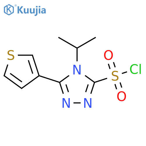 4-(propan-2-yl)-5-(thiophen-3-yl)-4H-1,2,4-triazole-3-sulfonyl chloride structure