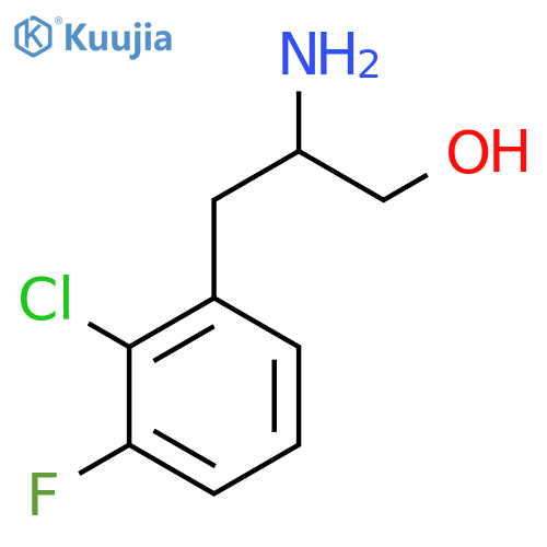 2-amino-3-(2-chloro-3-fluorophenyl)propan-1-ol structure