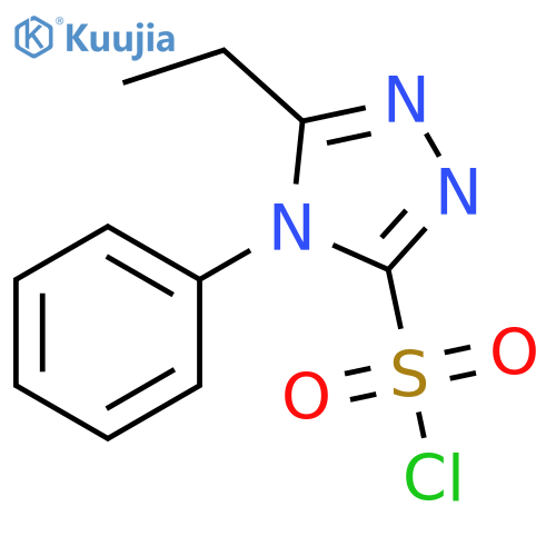 5-ethyl-4-phenyl-4H-1,2,4-triazole-3-sulfonyl chloride structure