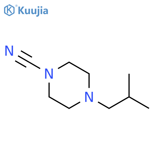 4-(2-Methylpropyl)piperazine-1-carbonitrile structure