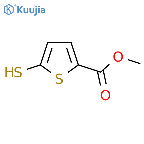 methyl 5-sulfanylthiophene-2-carboxylate structure