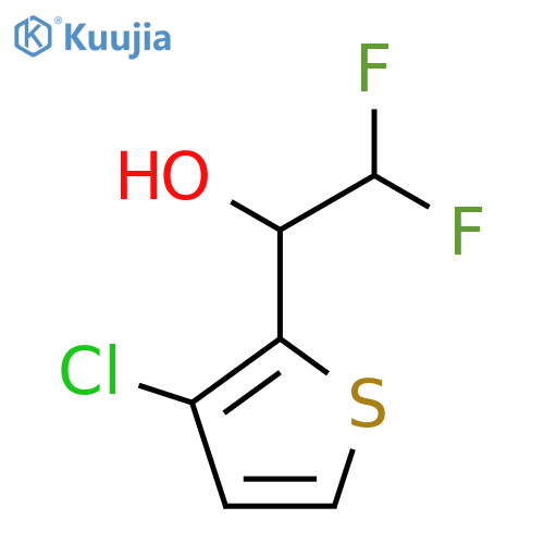 1-(3-chlorothiophen-2-yl)-2,2-difluoroethan-1-ol structure