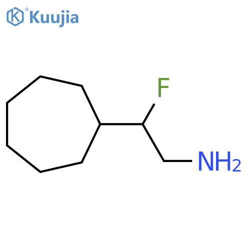 2-cycloheptyl-2-fluoroethan-1-amine structure