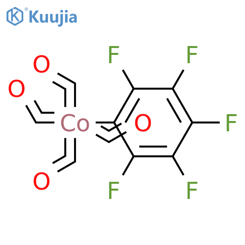Cobalt, tetracarbonyl(pentafluorophenyl)- structure