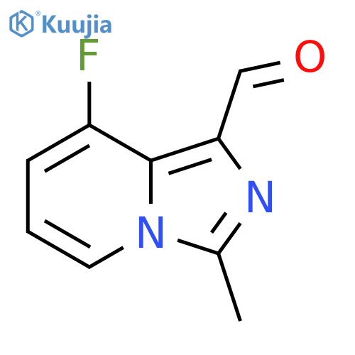 8-fluoro-3-methylimidazo[1,5-a]pyridine-1-carbaldehyde structure