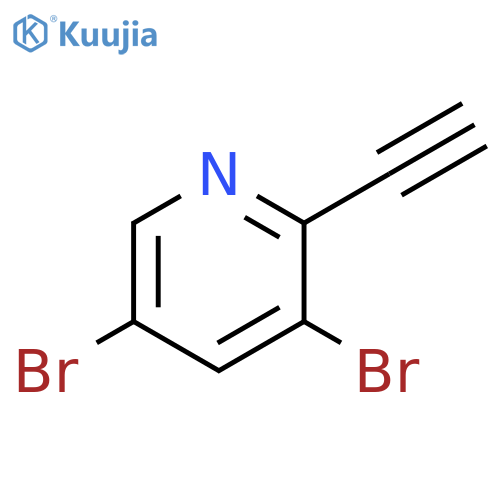 3,5-dibromo-2-ethynylpyridine structure