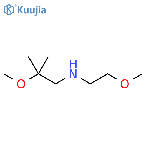 1-Propanamine, 2-methoxy-N-(2-methoxyethyl)-2-methyl- structure